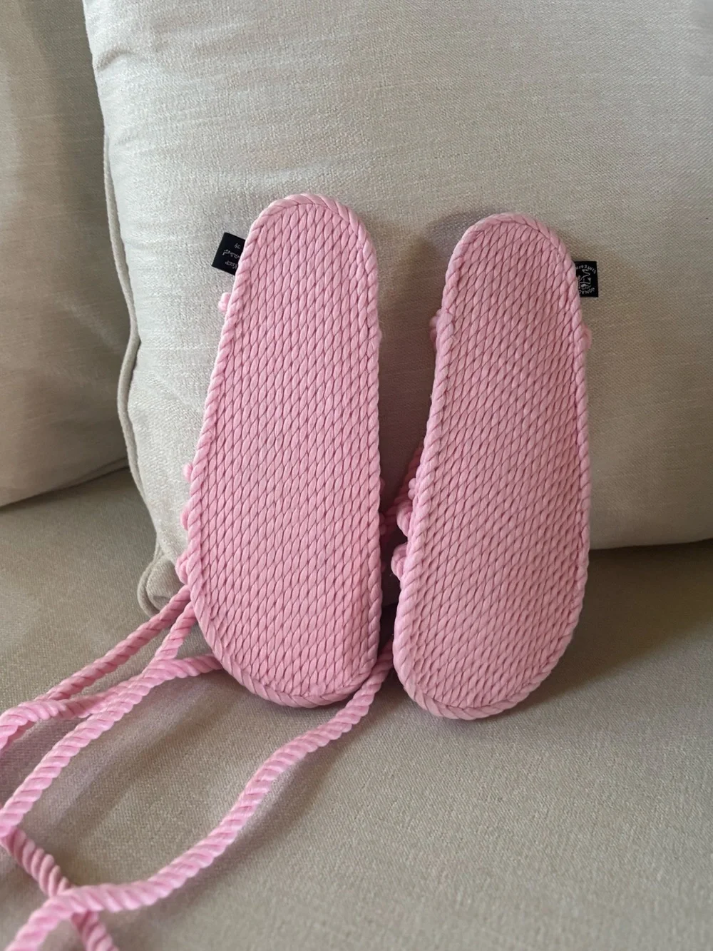 Nomadic State of Mind Pink Rope Sandals. NEW AND RARE COLOR Sz 8.5